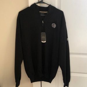 Large Greg Norman Natural Performance Black Pullover
